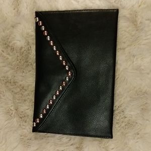 NWT.  Blow the belt clutch handbag with silver bronze beads.